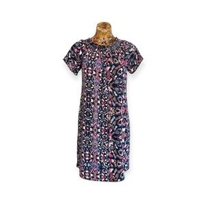 Abbeline dress pink blue white short sleeve large